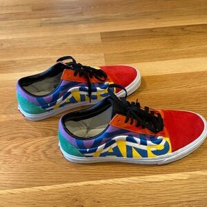 Vans Multicolor Sneakers - Red, Blue, Green, Yellow